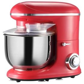 Red Stainless Steel Stand Mixer (6-Quart Bowl)