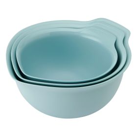 3-Piece Nesting Plastic Mixing Bowl Set