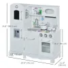 Large Kids Kitchen Playset With Telephone, Water Dispenser Simulation Cooking Set