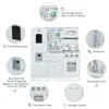 Large Kids Kitchen Playset With Telephone, Water Dispenser Simulation Cooking Set