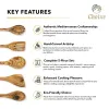 Mediterranean Olive Wood Kitchen Servers (5 Piece Set)