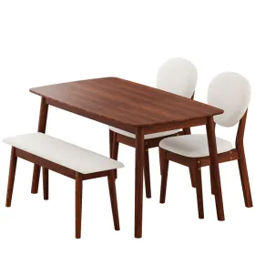 Dining Table with 2 Chairs & 1 Bench (Option: defaulttitle)