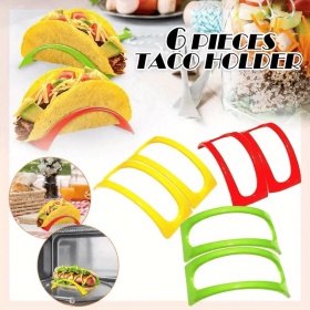 Taco Holders (3/6pcs) (Color: 6 Pieces Of Red, Yellow And Green)