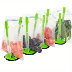 Plastic Bag Holder (Color: Green (4pcs))