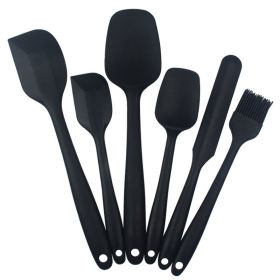 Silicone Kitchenware Set (6 pieces) (Color: 6PCS Black)