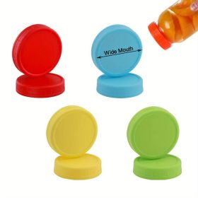 Plastic Mason Jar Lids (set of 4) (size: Wide Mouth)