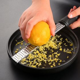 Stainless Steel Lemon Zester & Cheese Grater (1pc) (size: 11.81in*1.25in)