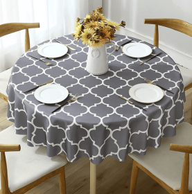 Tablecloth For Round Tables (Color: gray, size: 100*100cm)