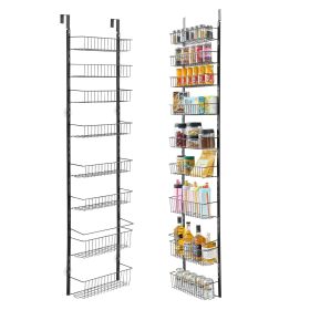 VEVOR Over the Door Pantry Organizer (9-Tier) (Number of Layers: 9, Color: Black)
