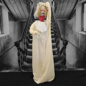 Haunted Hill Farm Zombie Bride With Pop-Up Head And Light-Up Eyes (Option: 65SwingingGirl)